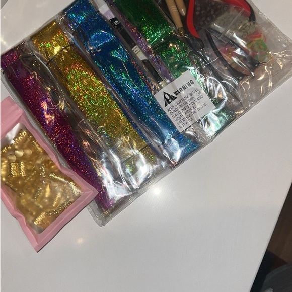 Fairy Hair Tinsel Set with Gold Accessories - Picture 2 of 2